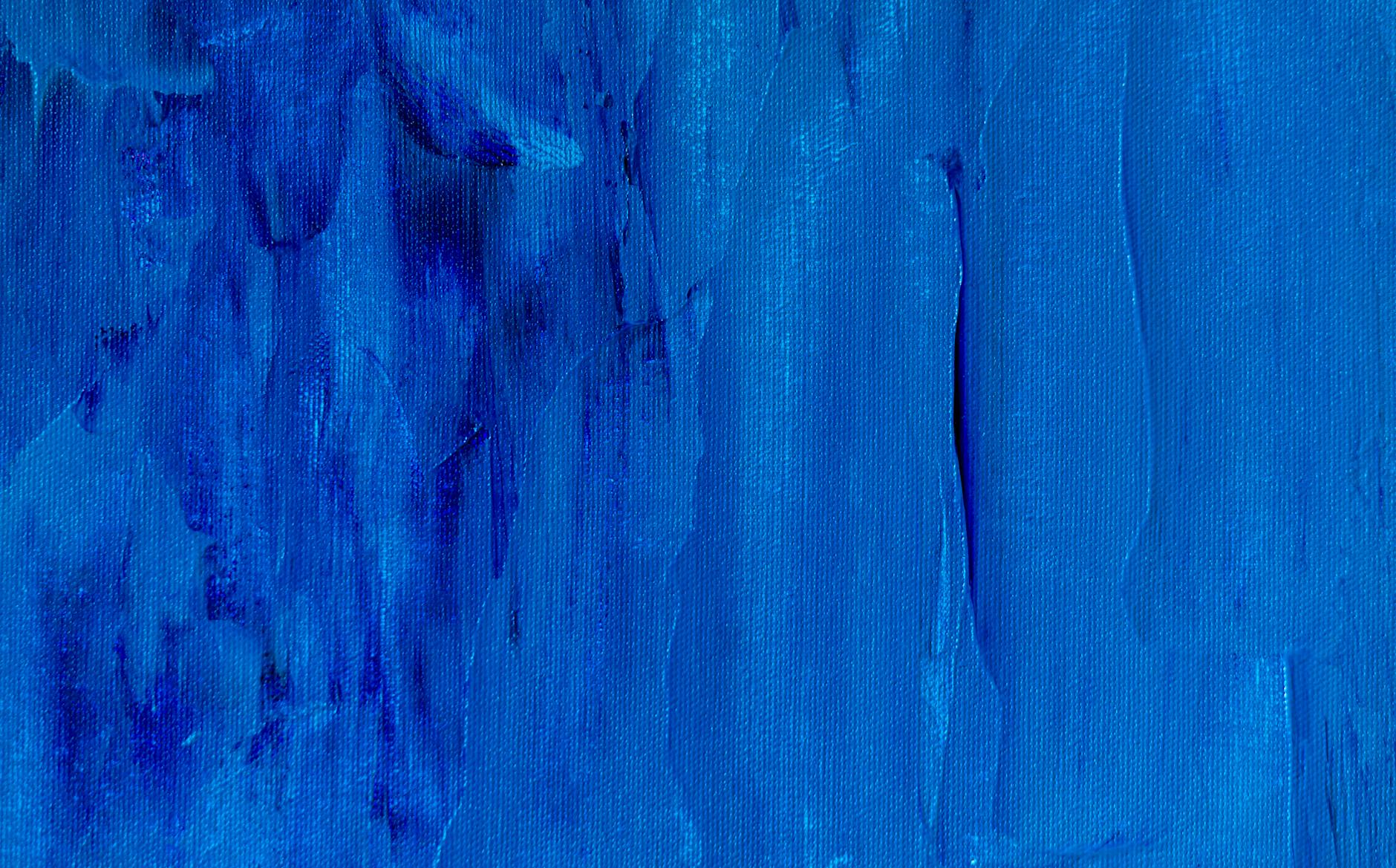 blue abstract painting